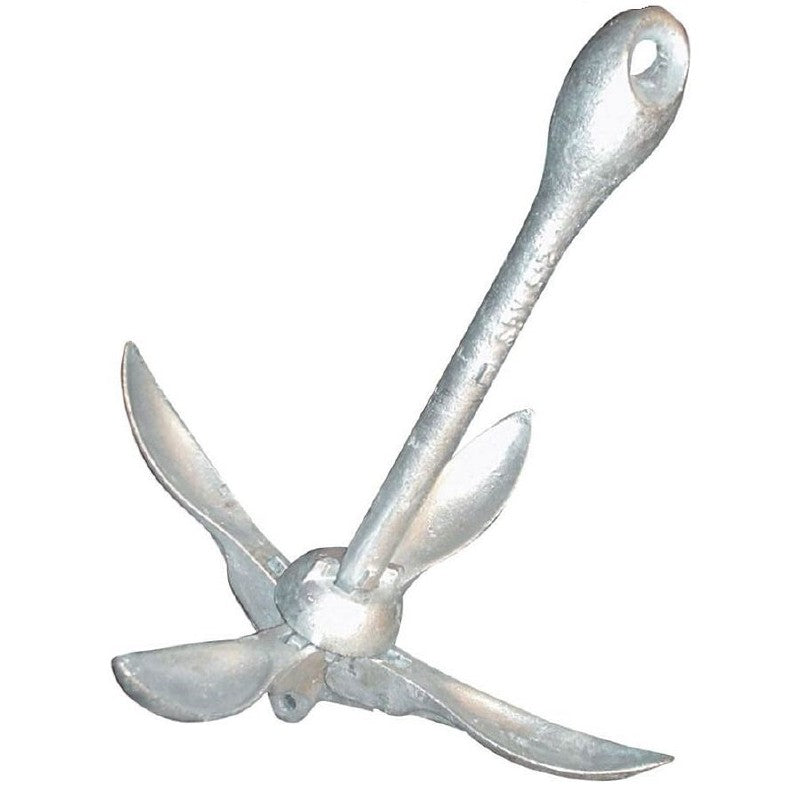 Waveline Folding Grapnel Anchor 0.7Kg - Galvanised