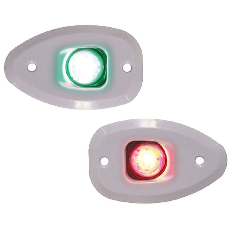 Lalizas Micro LED 12 Starboard and Port Lights Flush Mount White