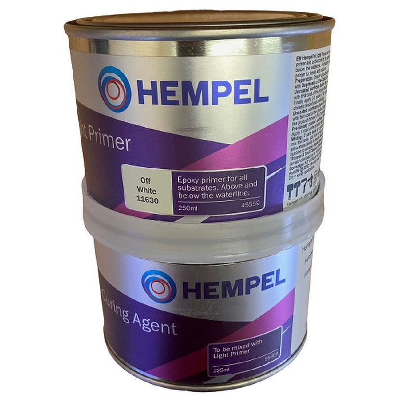 Hempel Light Primer 11630 Two Pack Epoxy Primer 375ml Off White