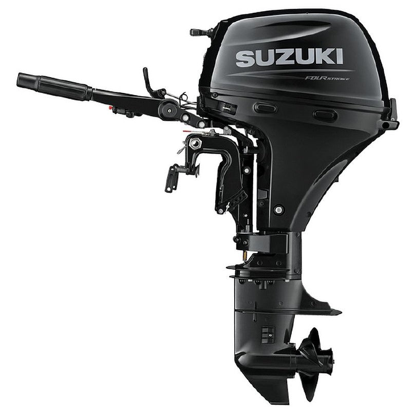 Suzuki 20hp Outboard Tiller with Electric Start. Long Shaft DF20AEL