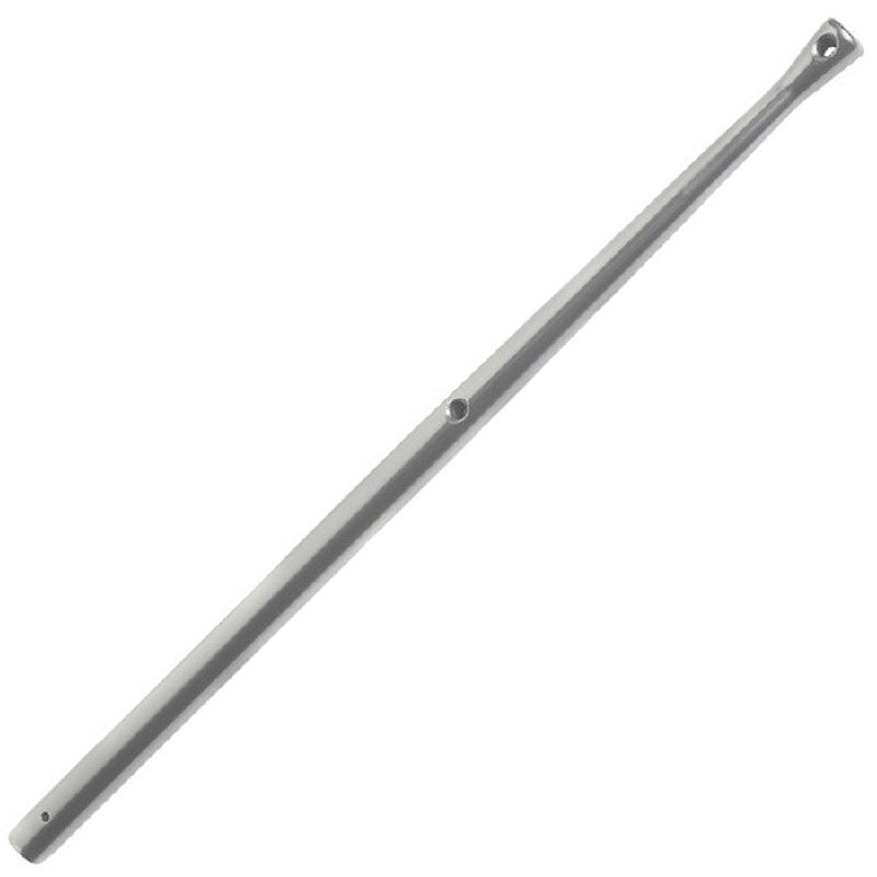 YS Alloy Toe Rail Stanchion 610mm Two Hole - Solid