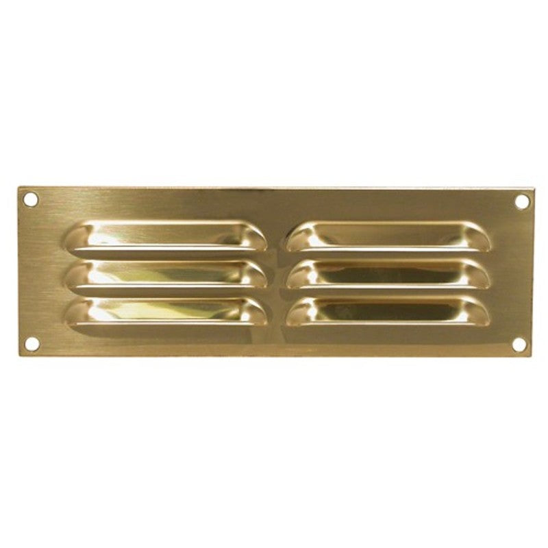 Aquafax Hooded Louvre Vent Brass 230 x 75mm