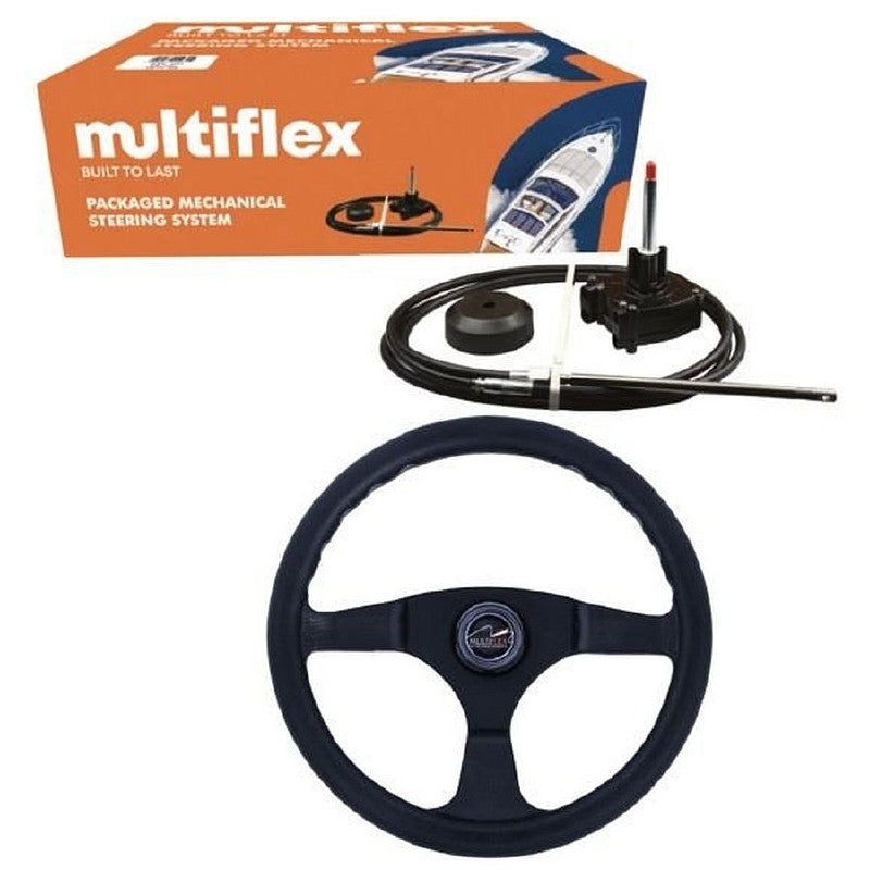 Multiflex SC-18 Steering Kit Includes Steering Wheel - 8ft