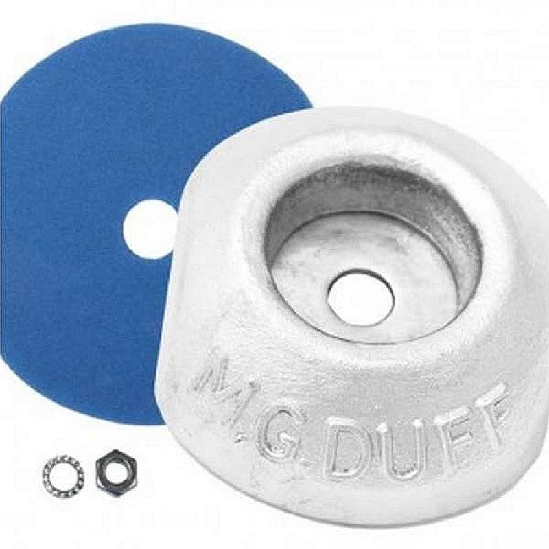 MG Duff Zinc Disc Anode ZD56 Kit with Pad and Nut