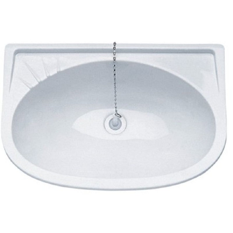 Plastimo Plastic Wash Basin Inset Sink 40X30cm White