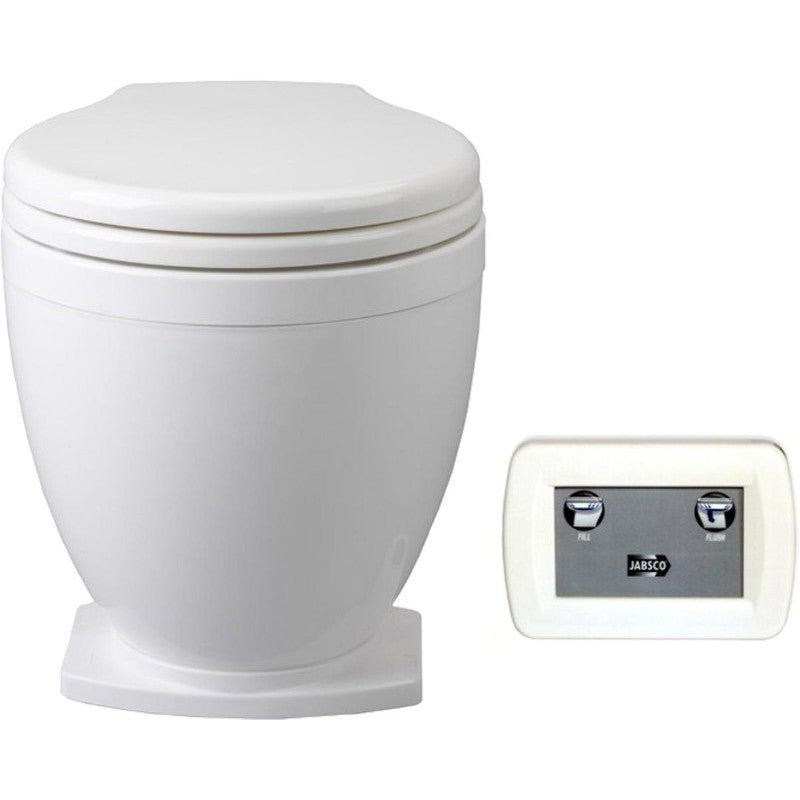 Jabsco 58500-1012 Lite Flush Toilet 12V - With Panel