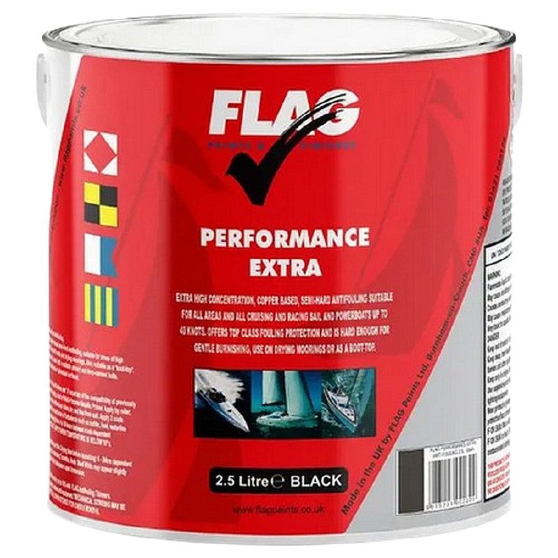 Flag Performance Extra Antifouling Paint 2.5L - Black AF0000