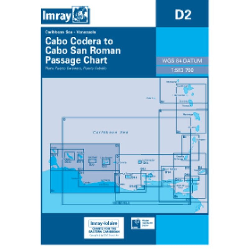 Imray-Iolaire Chart D2 Caranero to Aruba