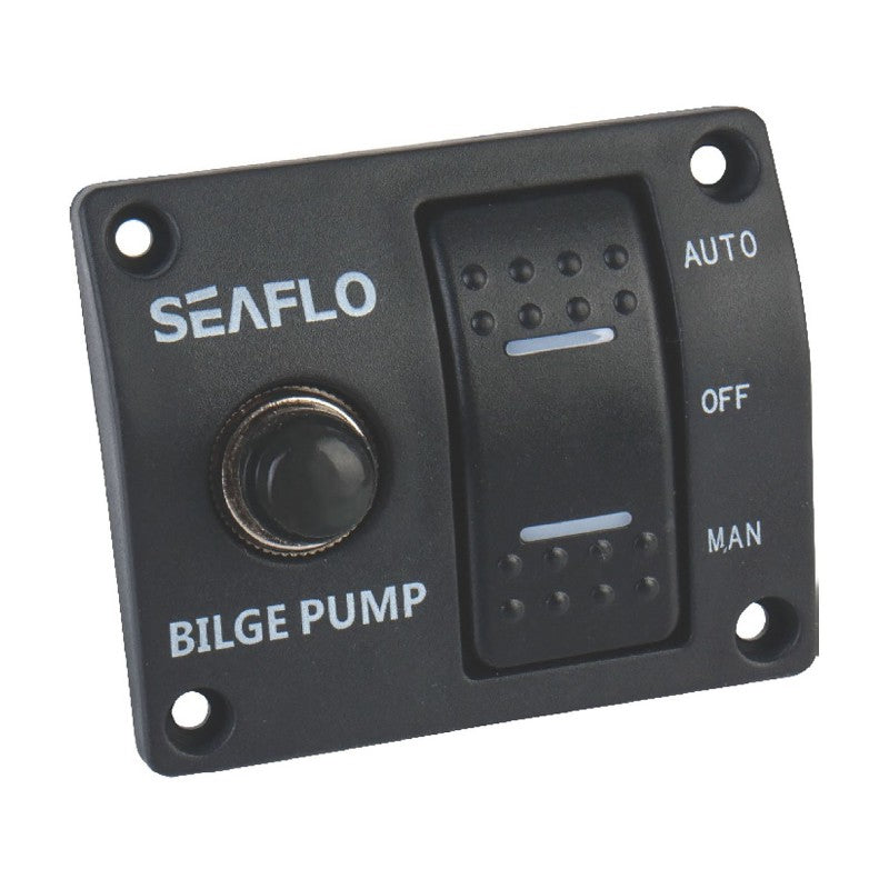 Seaflo Bilge Switch Panel Fused 12/24v