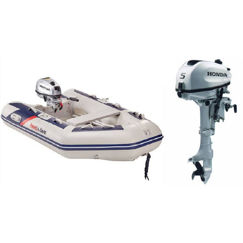 Honwave T24IE Inflatable and Honda BF5 Outboard Package