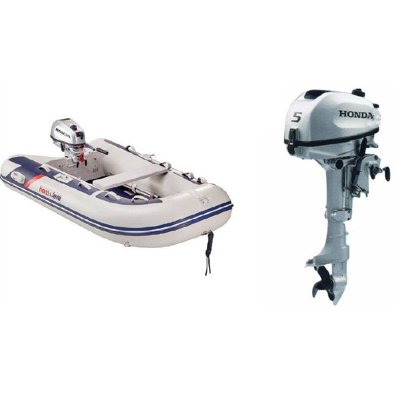 Honwave T25SE Inflatable and Honda BF5 Outboard Package