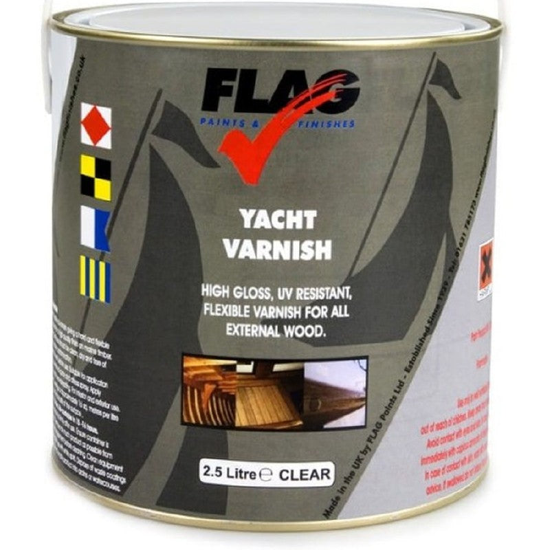 Flag Gloss Yacht Varnish 2.5 Litre FYV01