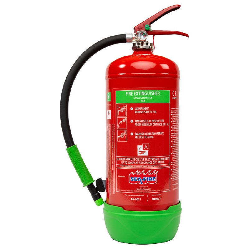 Seafire AVD Portable Fire Extinguisher for Lithium-Ion Battery Fires 6L