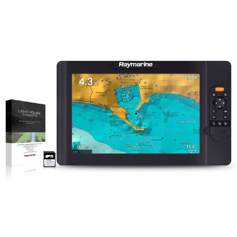 Raymarine Element 12S Display and Western European Lighthouse Chart