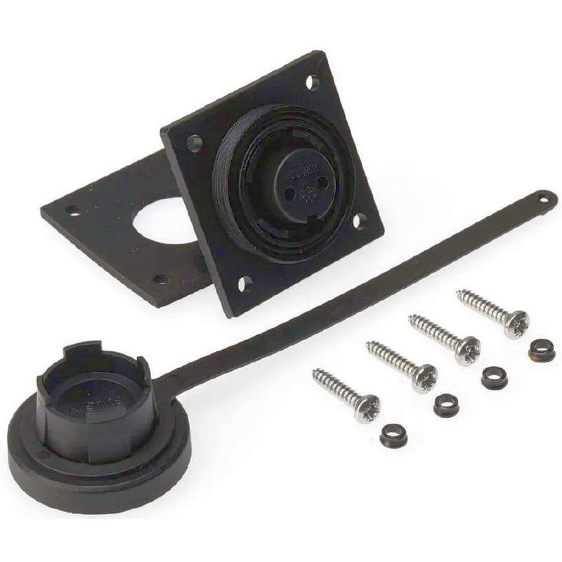 Index Marine Bulgin Low Flange/Flush Mount Socket, Cap & Screws Kit - 2 Pin