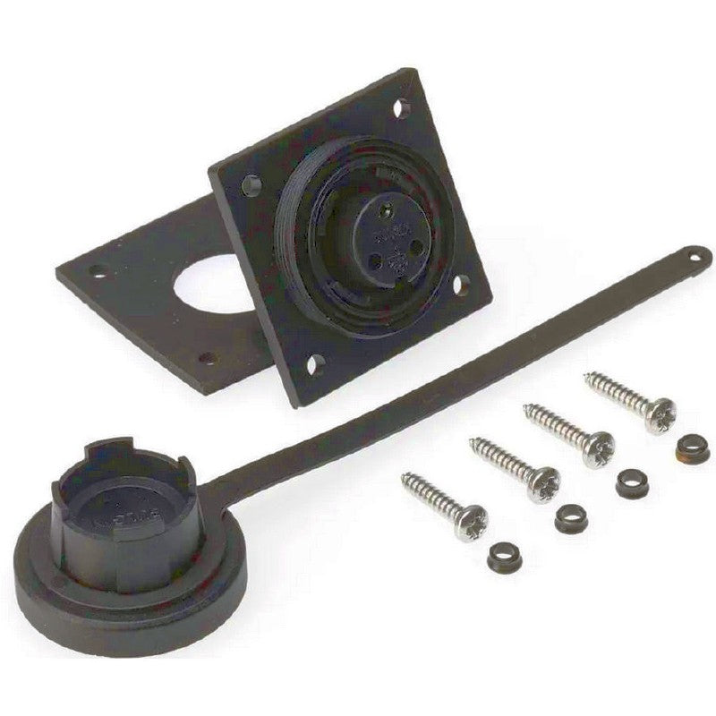 Index Marine Bulgin Low Flange/Flush Mount Socket, Cap & Screws Kit - 3 Pin