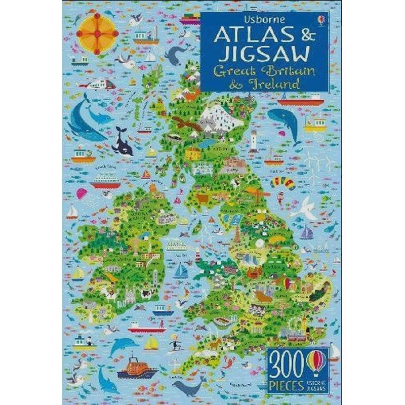 BH Usborne Atlas and Jigsaw - Great Britain and Ireland