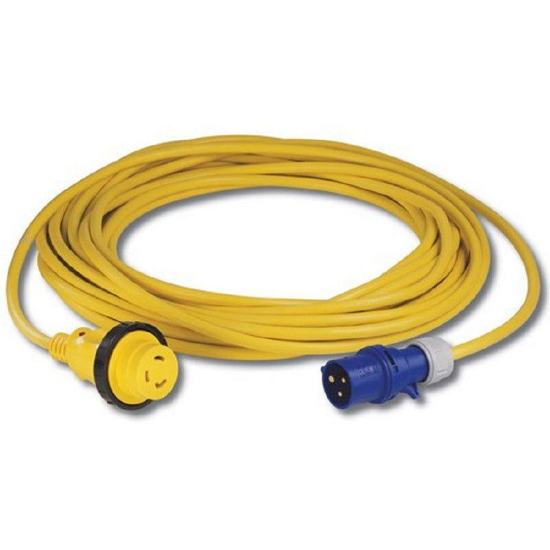 Marinco Cordset 16A 230V 25M With European Plug Yellow