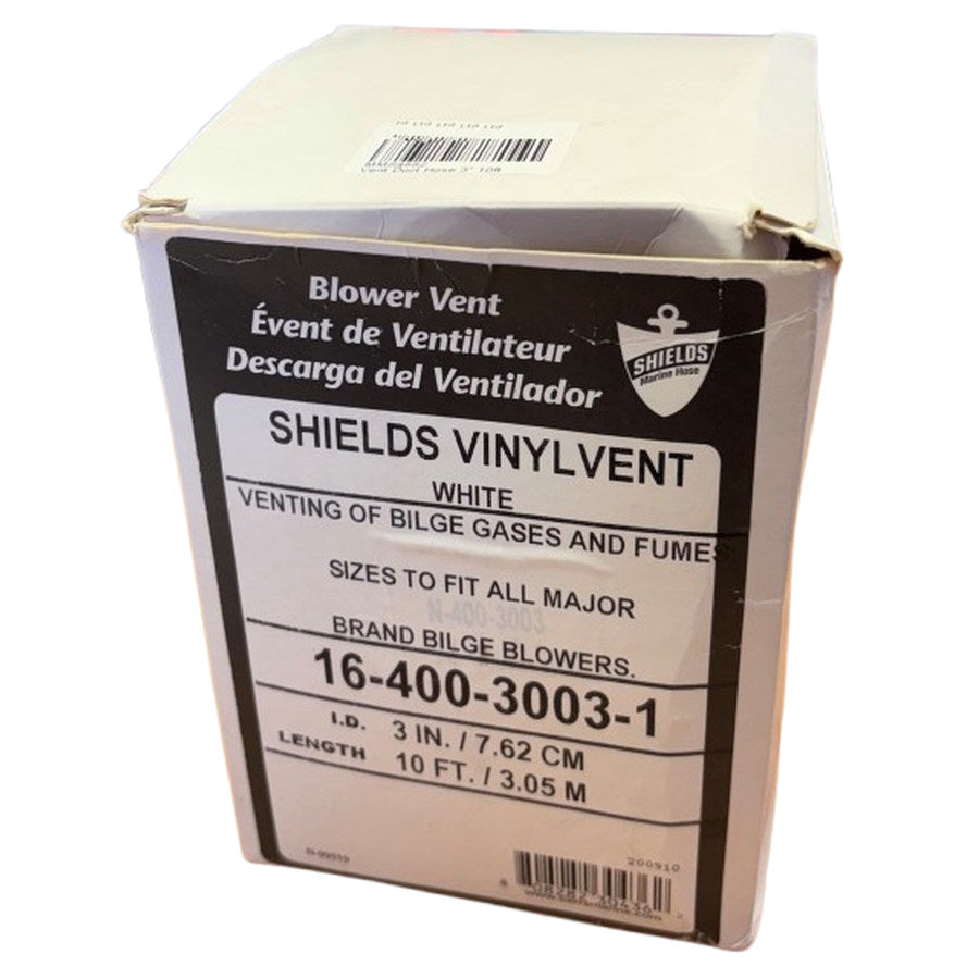 Shields Bilge Blower Hose Vent Ducting 3inch - 75mm - 10ft Length