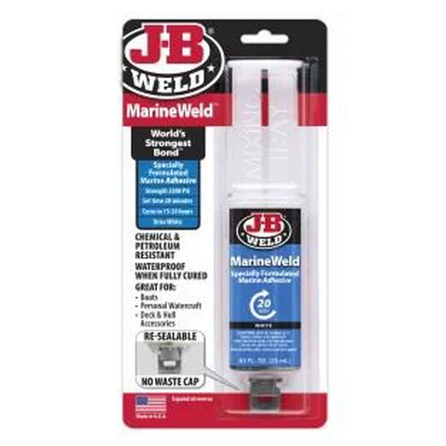 J B Weld MarineWeld Marine 2 Part Adhesive Syringe 25ml - White