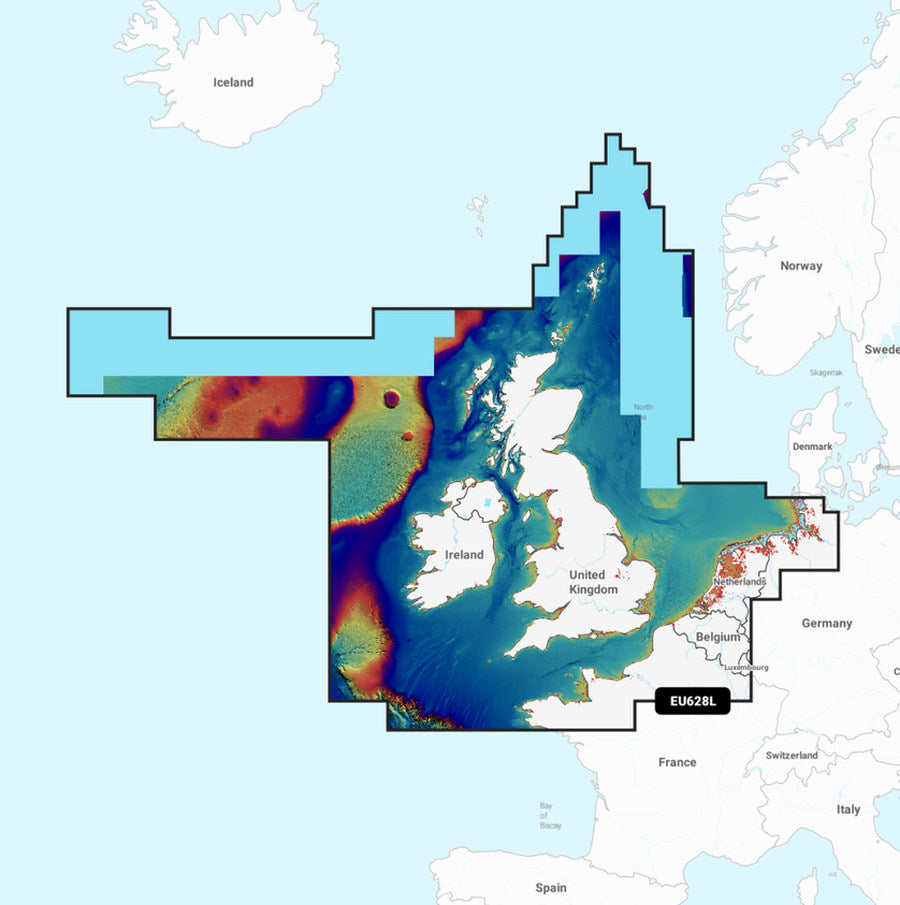 Garmin Navionics Vision+ Chart UK, Ireland and Holland EU628L