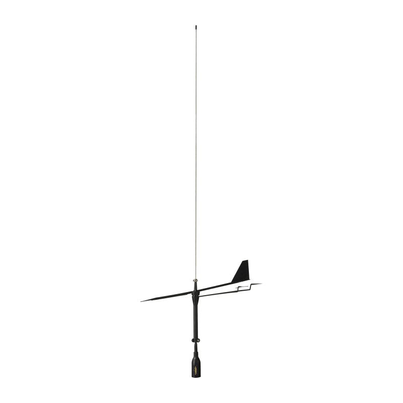 Supergain Black Swan VHF Marine Antenna with Wind Indicator