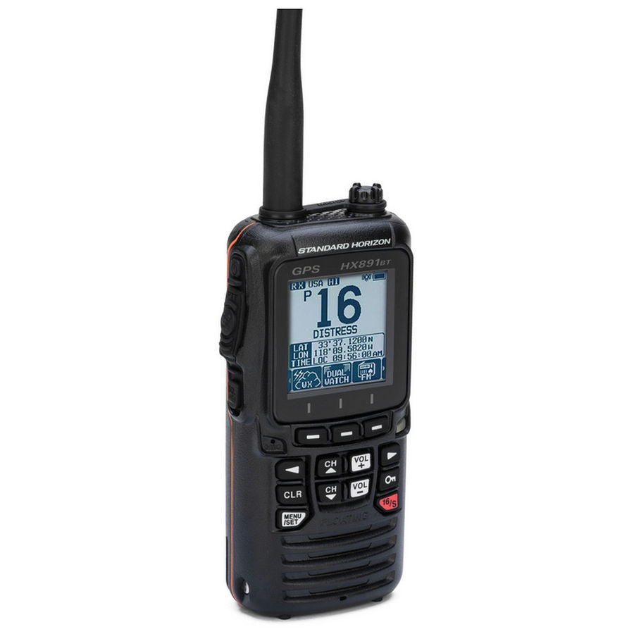 Standard Horizon HX891BT/E Floating Handheld VHF Radio with GPS and Bluetooth - Black