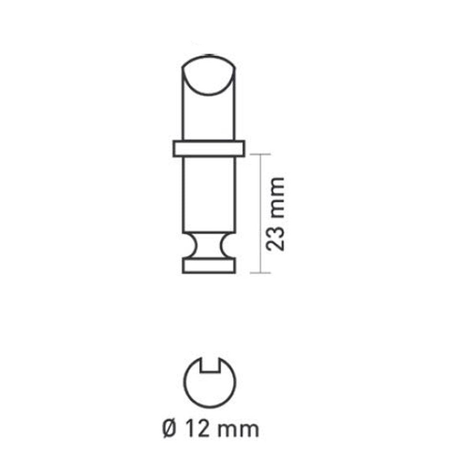 IBS Inflatable Boat Rowlock Plastic Collar 35mm with Metal Pin 25mm inc Groove
