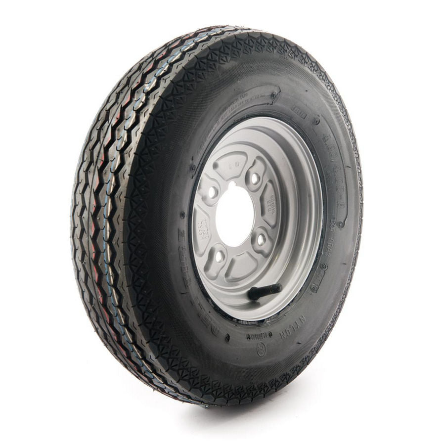 SeaMark Trailer Wheel 400 x 8 Tyre 4 Ply PCD 4 Inches