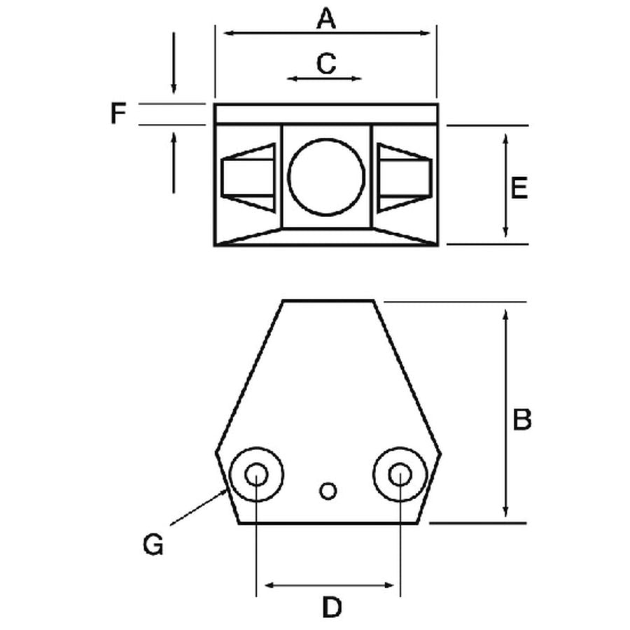 YS Alloy Stanchion Base YS47-20