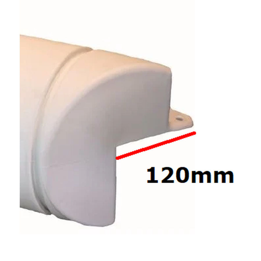 Talamex 3/4 Round Bumper Dock Fender Black 110x24x24cm