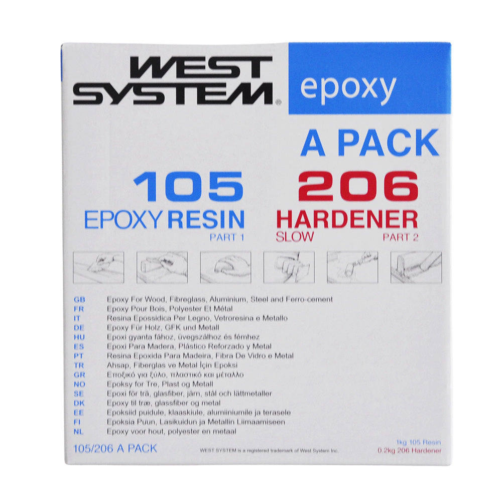West System Epoxy A Pack 105-206 Slow