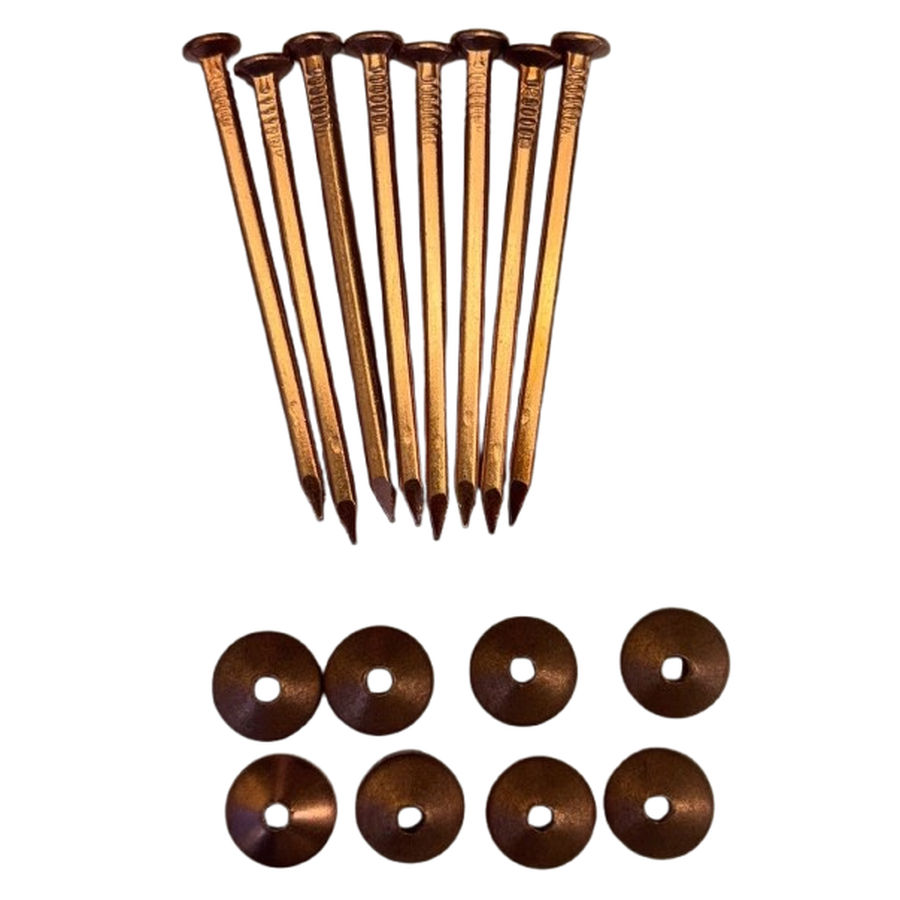 Holt Copper Countersunk Nails & Roves 12 x 2 Pack of 8