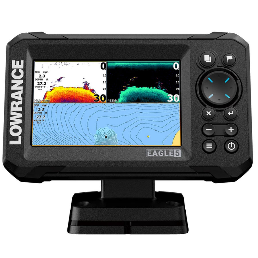 Lowrance Eagle 5 with SplitShot! HD Transducer"