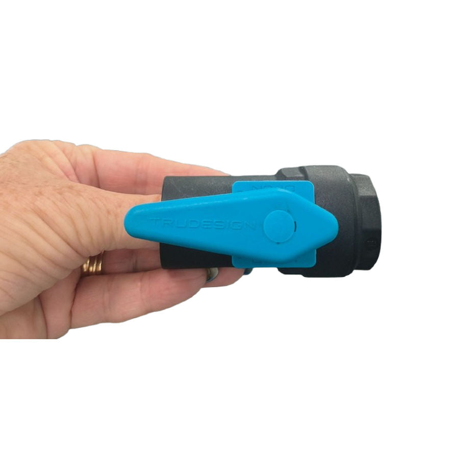 TruDesign Composite Manual Ball Valve 3/4 Inch - Compact