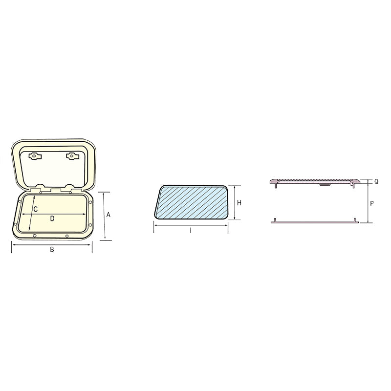 Lalizas Euro 2 Escape Hatch 48x48cm