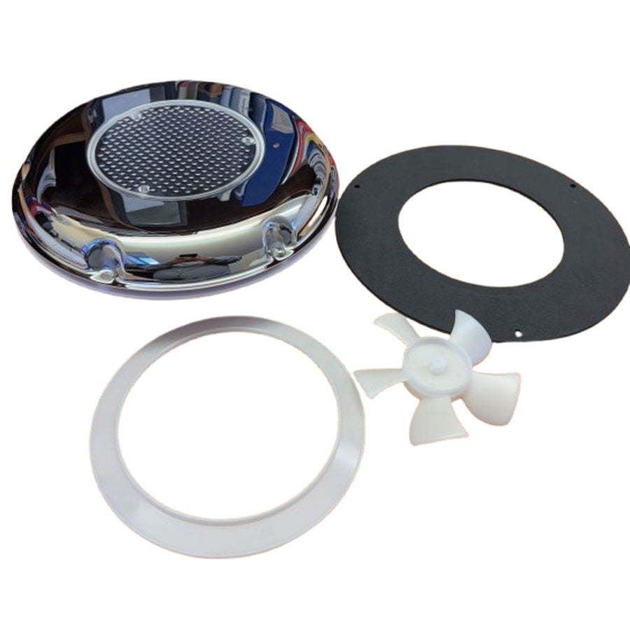 Osculati Solar Powered Ventilator Stainless Steel Rechargeable 24 Hour Ventilation