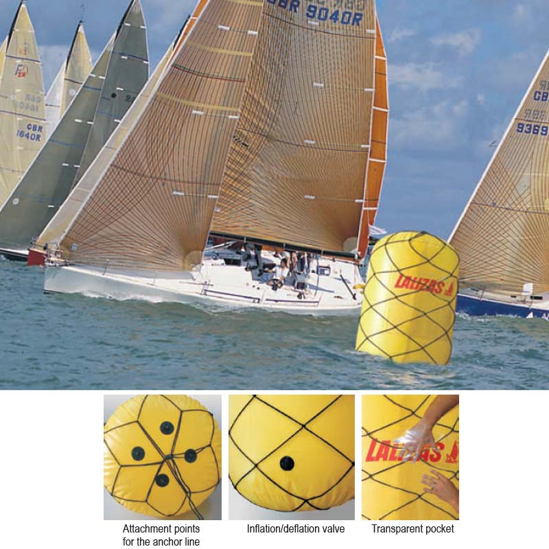 Lalizas Race Mark Buoy 90x150cm Yellow