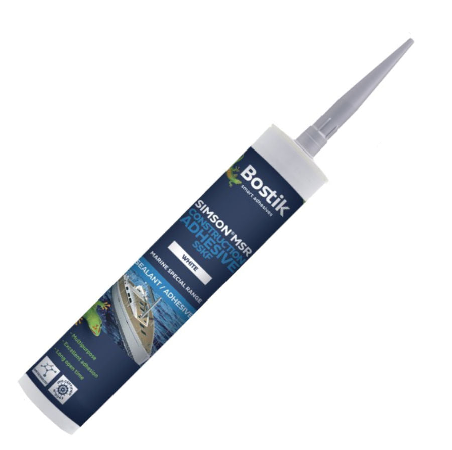 Bostik Simson MSR Marine Construction Adhesive Sealant 290ml Black