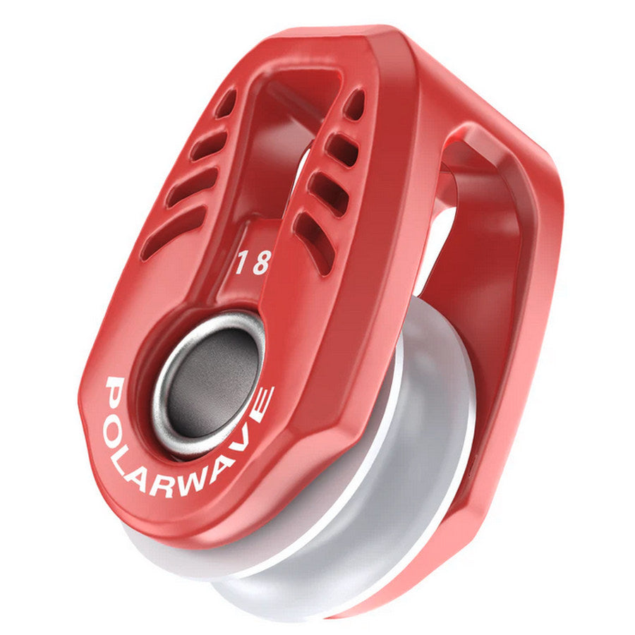 Seasure PolarWave 18mm Block Red - Plastic Sheave Light-weight