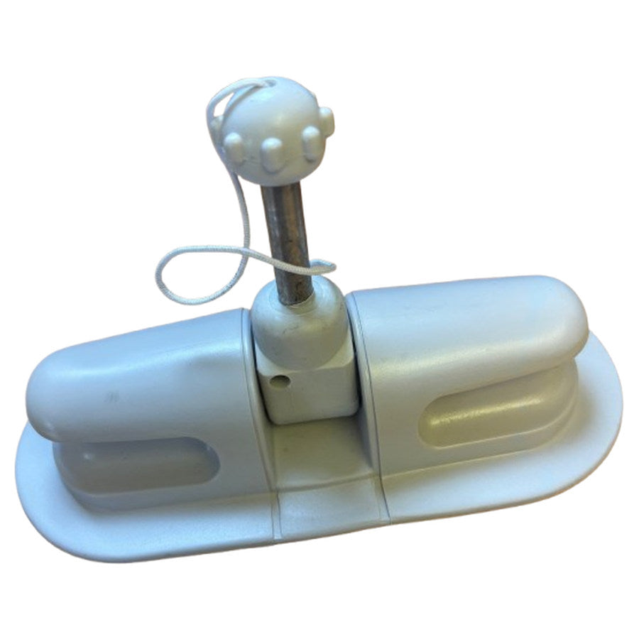 Aquafax PVC Rowlock Assembly with Metal Pin Grey
