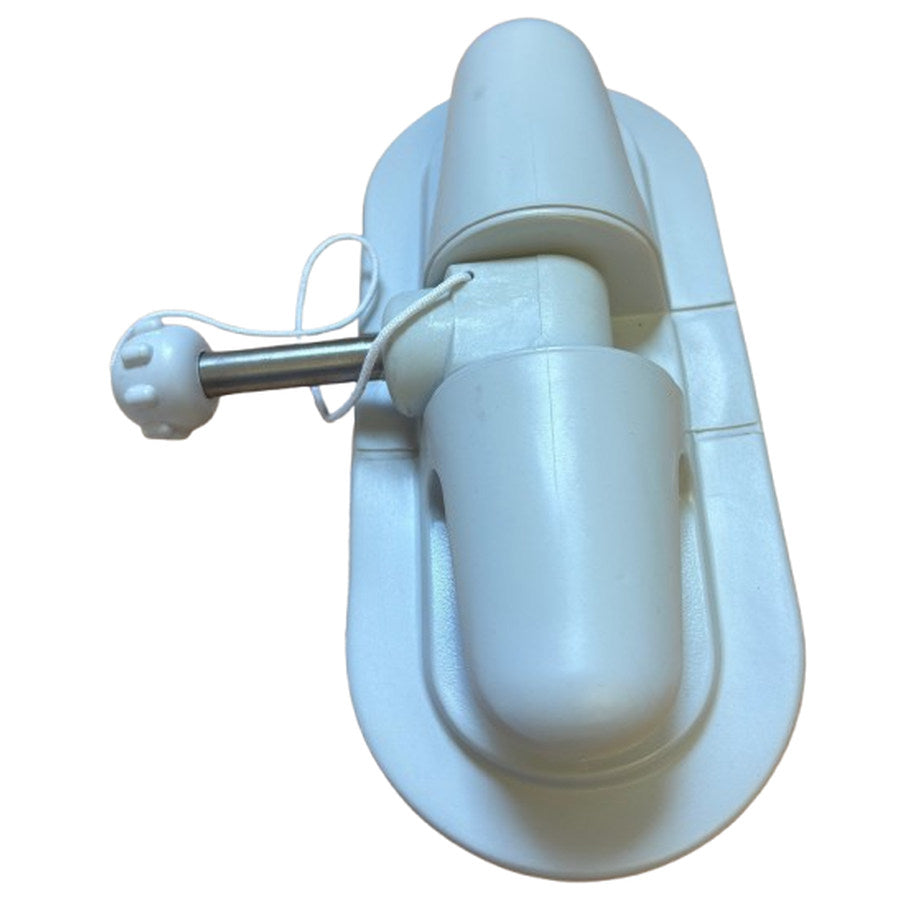 Aquafax PVC Rowlock Assembly with Metal Pin Grey