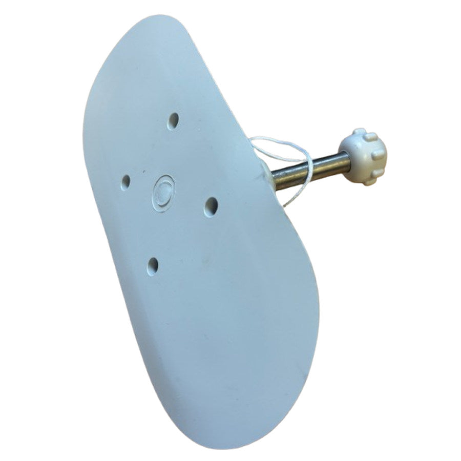 Aquafax PVC Rowlock Assembly with Metal Pin Grey