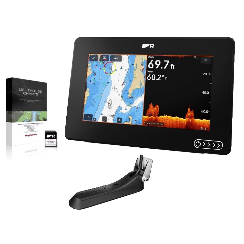 Raymarine Axiom 2 - 7RV Chartplotter with Sonar & Lighthouse Western Europe Chart