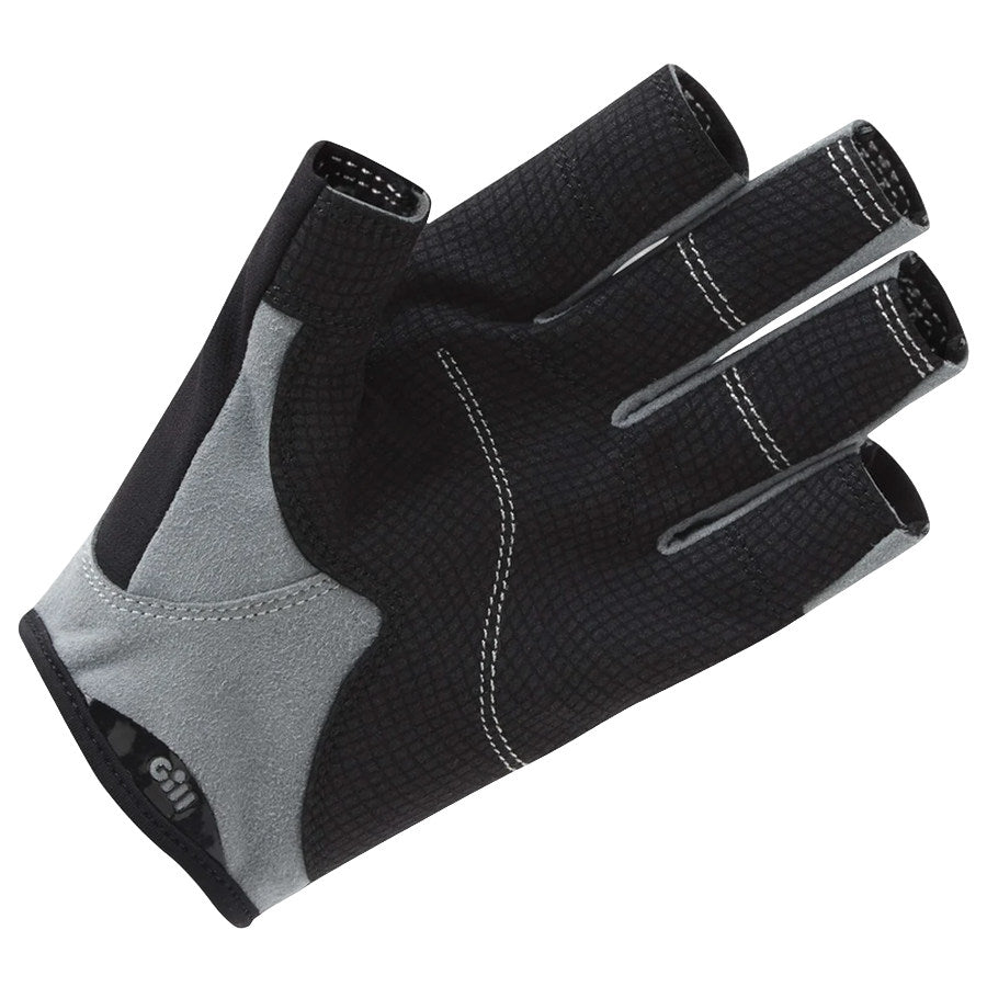 Gill Deckhand Short-Finger Sailing Gloves - Black