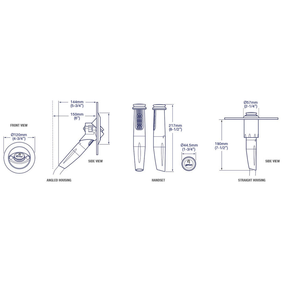Whale Twist MK.2 Deck Shower - Mixer DS2122 White