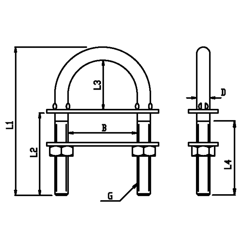Proboat Stainless Steel U Bolt 4mm