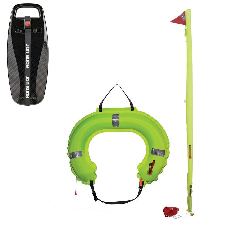 Ocean Safety Jon Buoy Danbuoy & Horseshoe Combination Hard Black Case